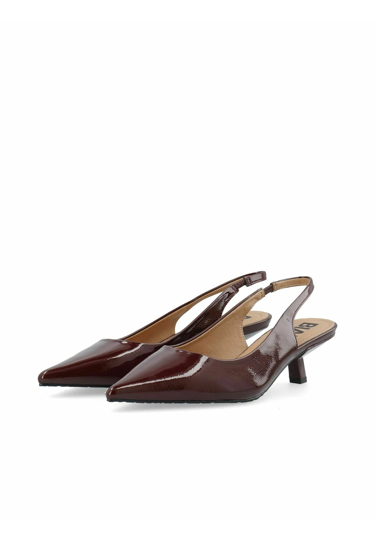 Kristin kitten heel slingback Brown