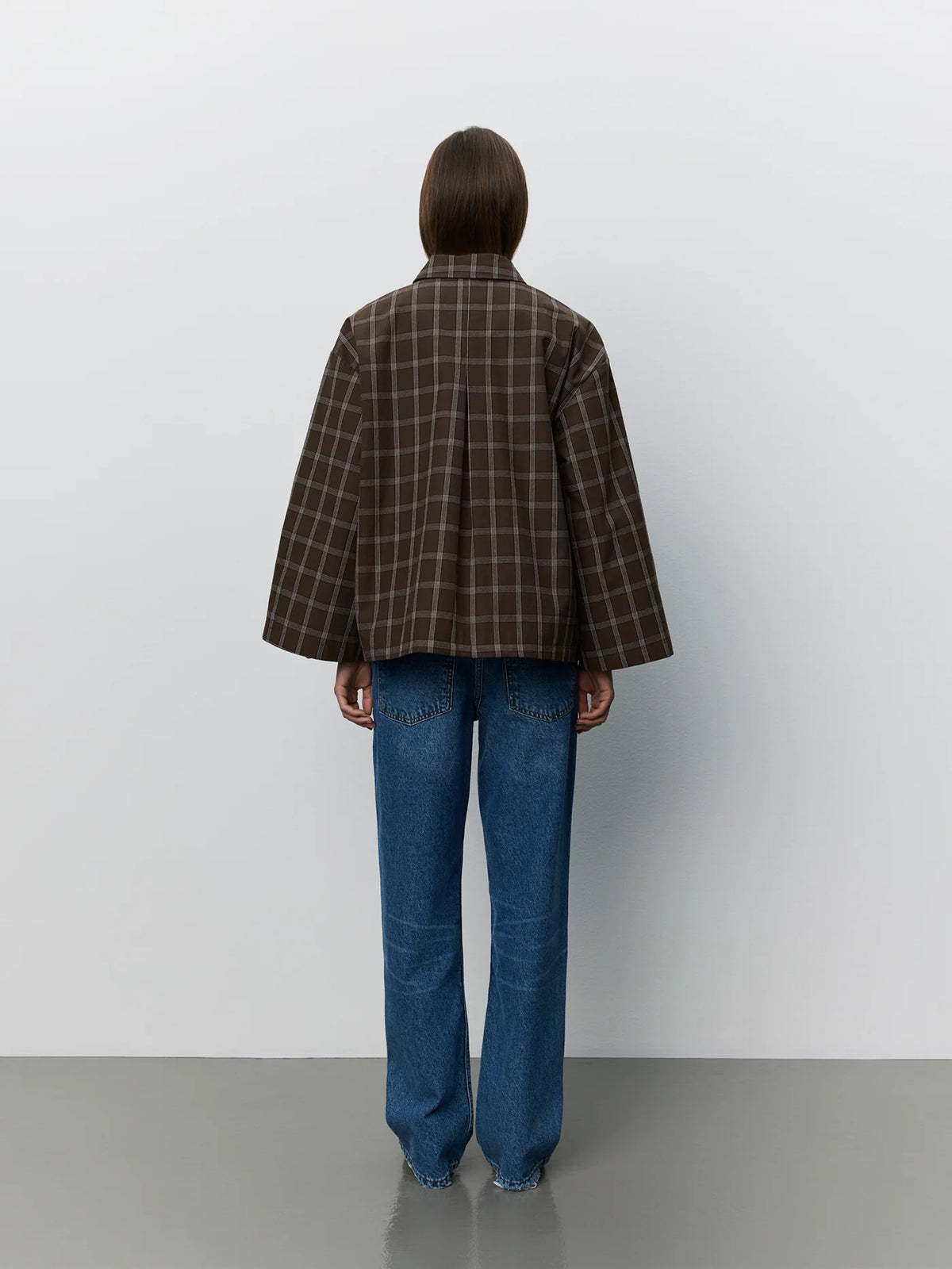 Agatha check jacket Brown Check