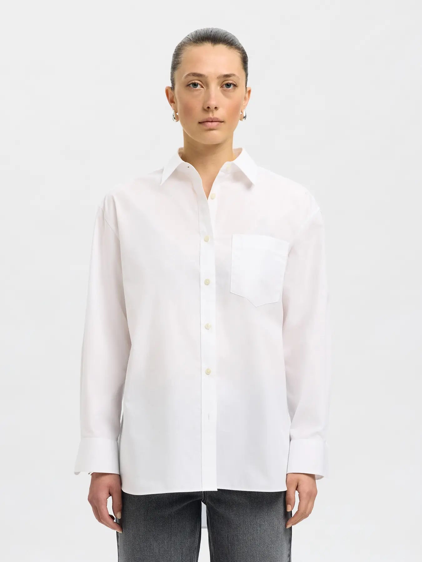 Ester LS oversize shirt NOOS Bright white