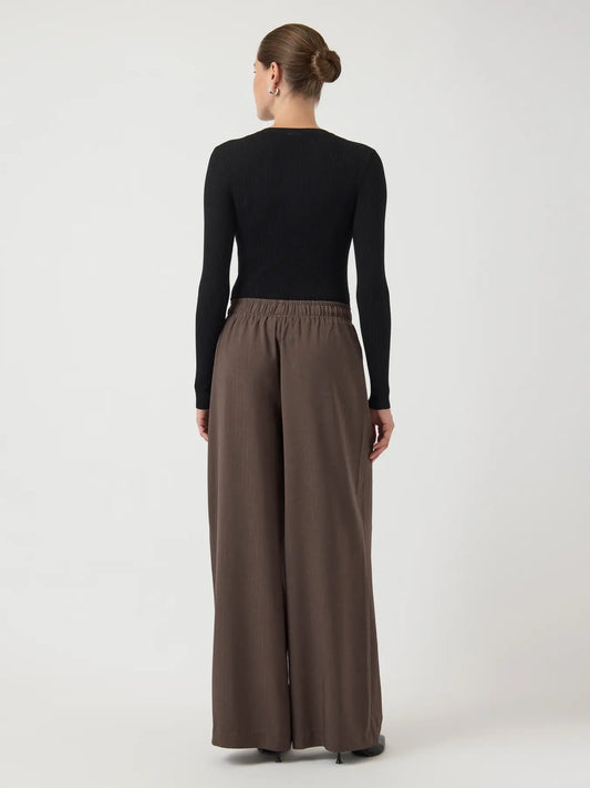Shimma HW pants Chocolate brown