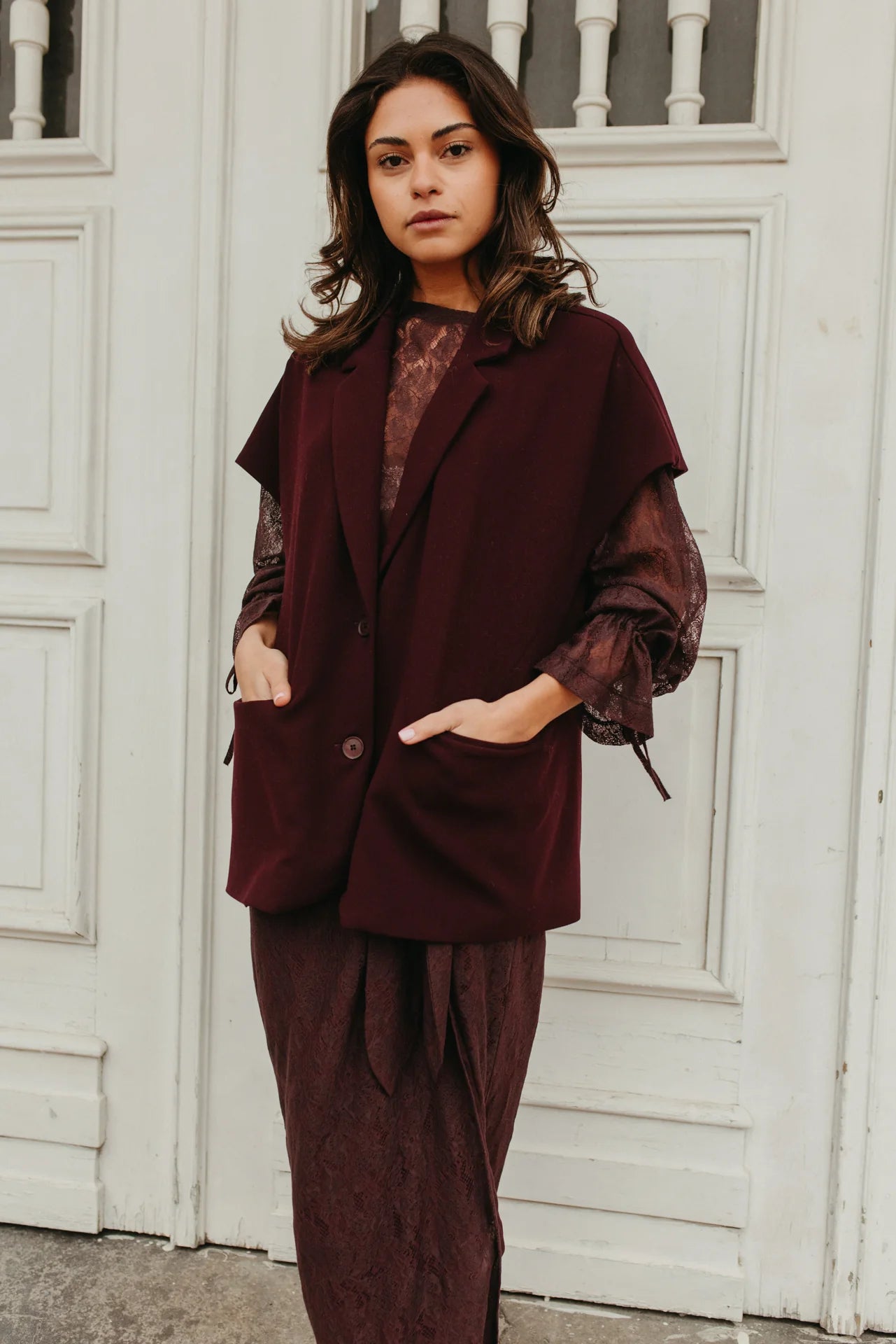 Blazer Alba Bordeaux