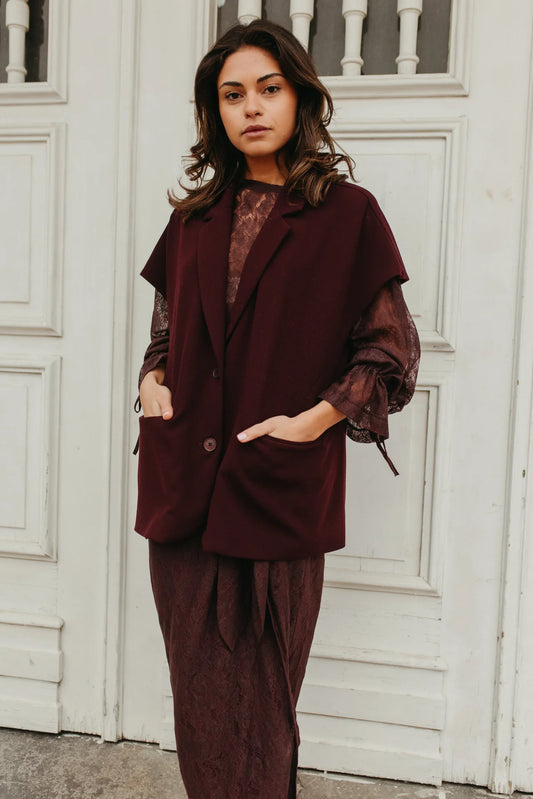 Blazer Alba Bordeaux