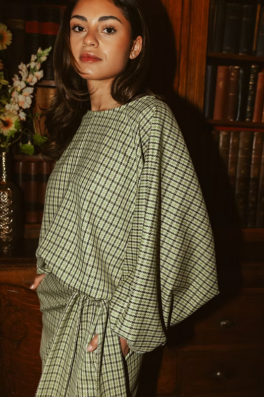 Blouse Zoë check Green