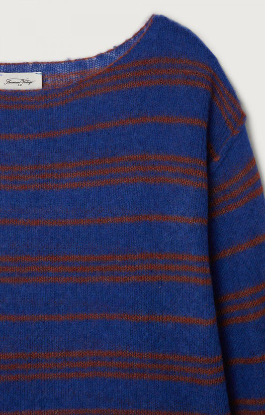 Bod pull ample col bateau Vag stripe