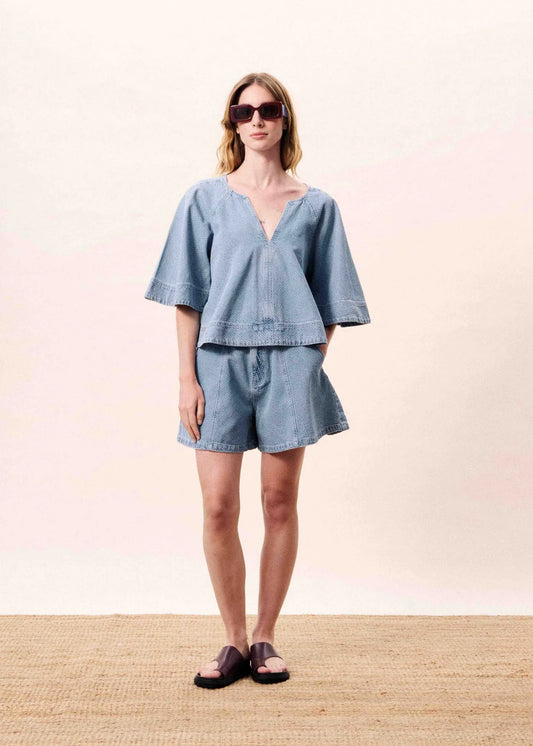 Citrine blouse Bleu clair