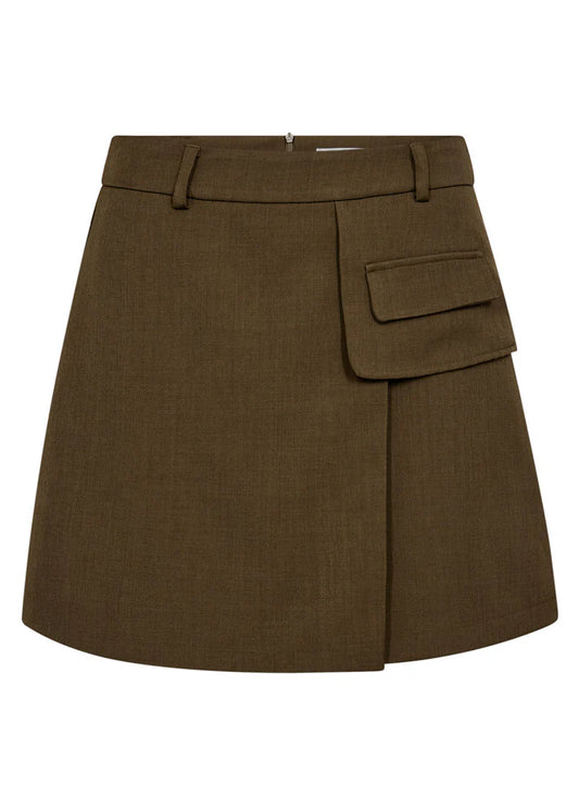 Luna pocket skirt Military olive
