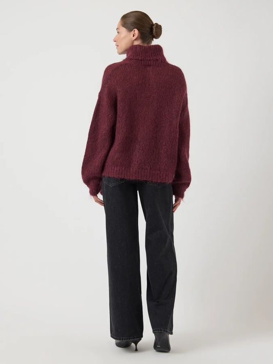 Lambi LS knit rollneck pullover Port Royale