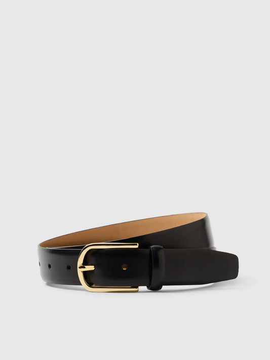 Fiona leather belt Black