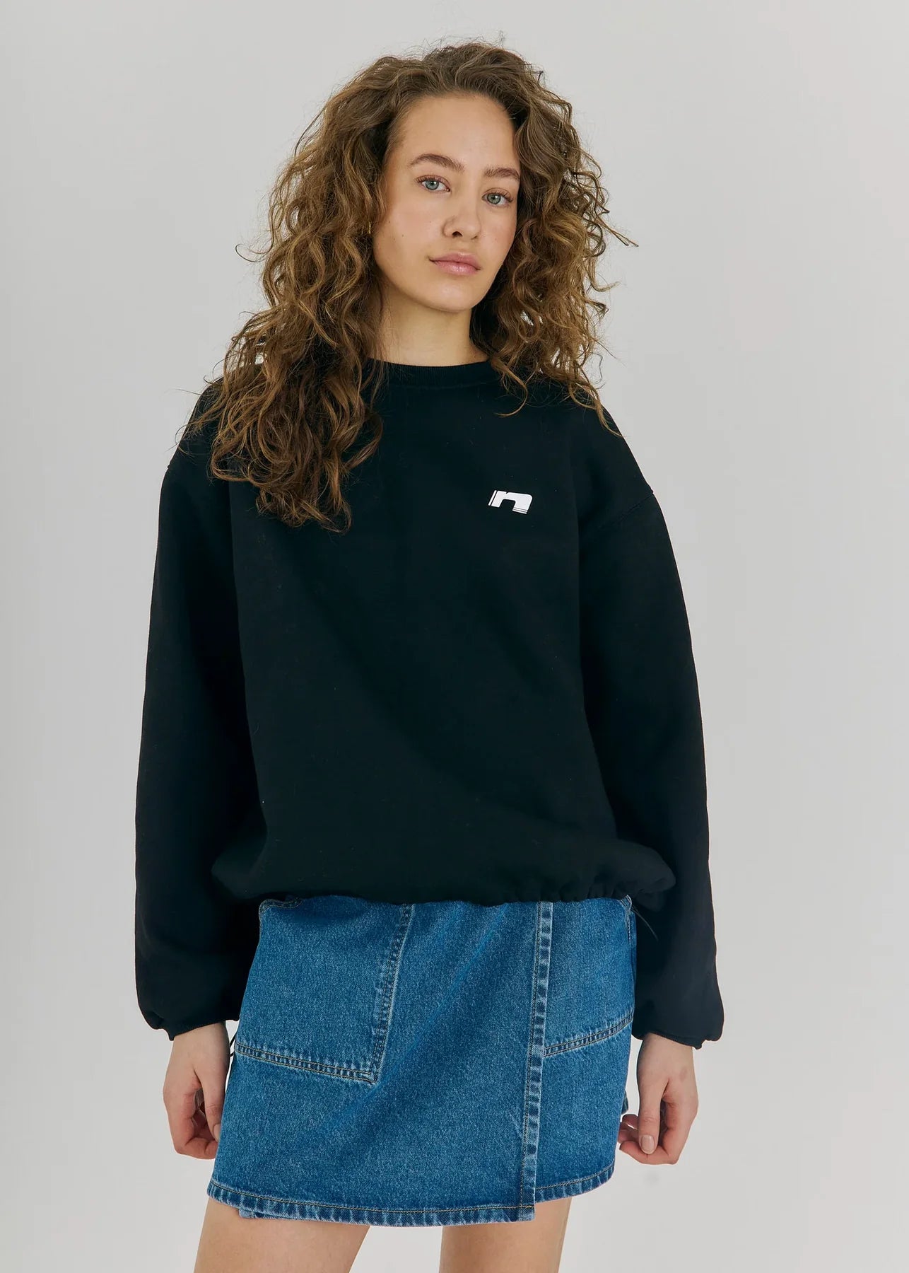 Daphine sweat top Black/ white