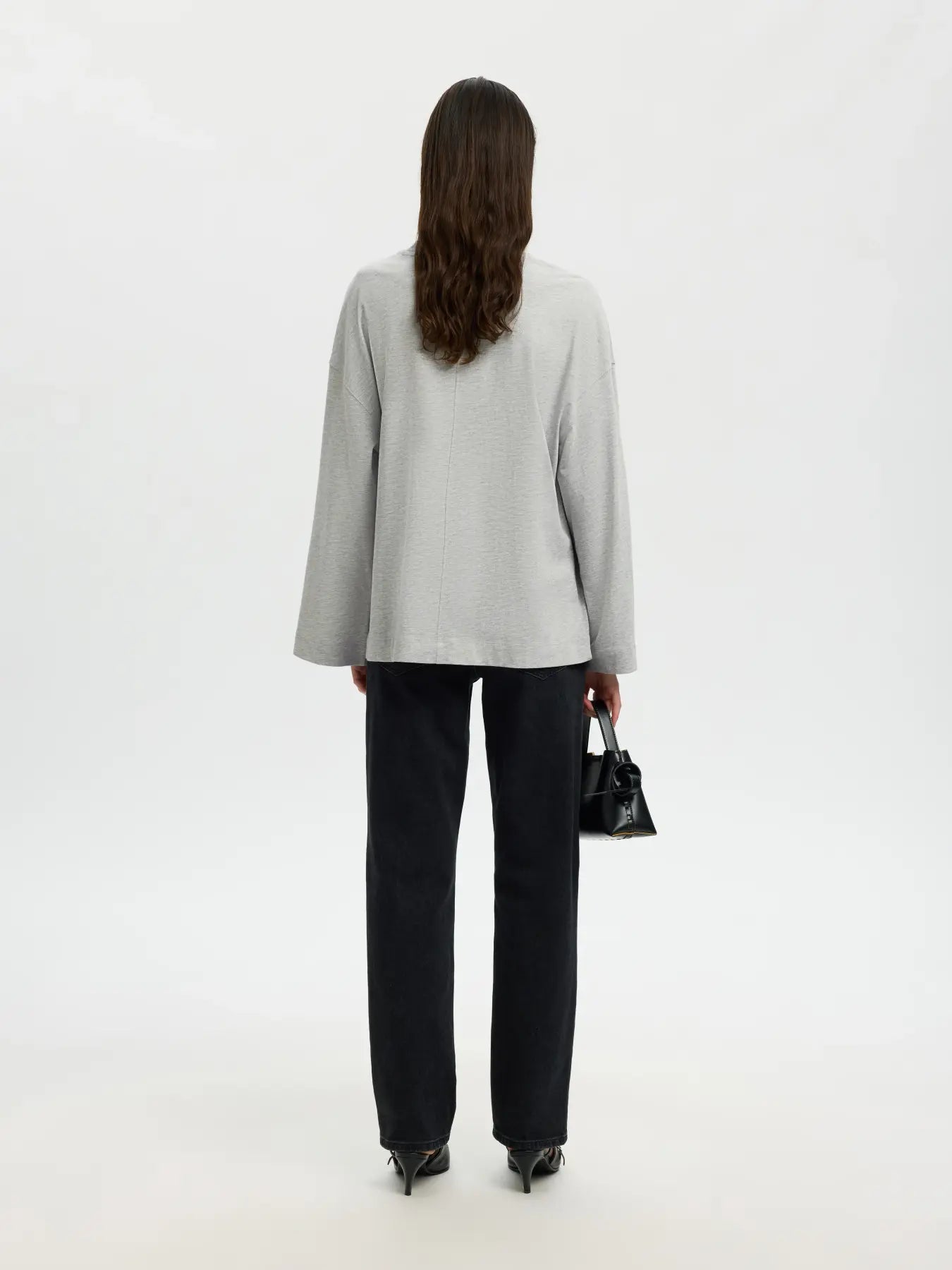 Colwoman Oversized Tee Light Grey Melange