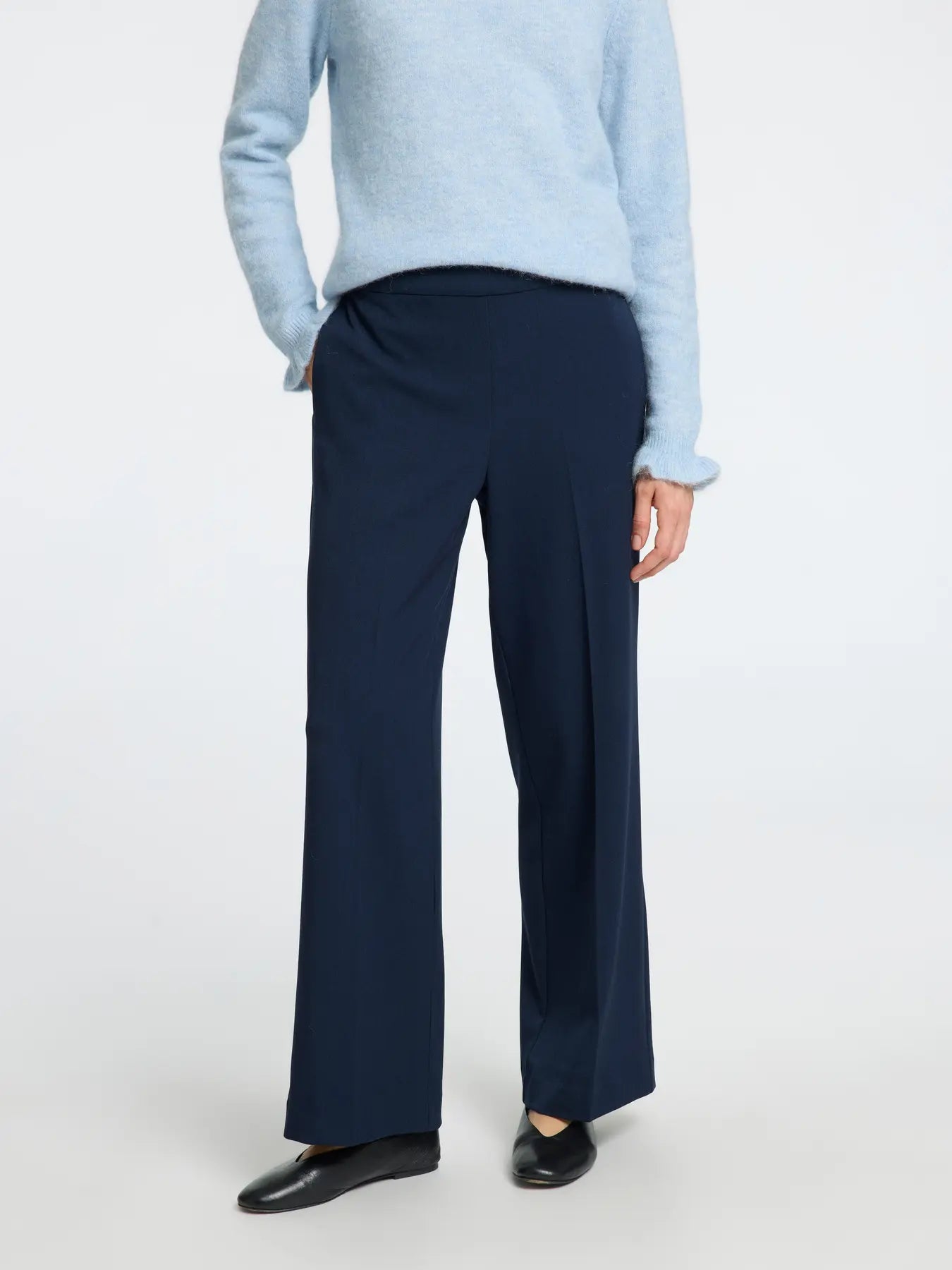 Emma-Tara Wide Pant Dark Sapphire