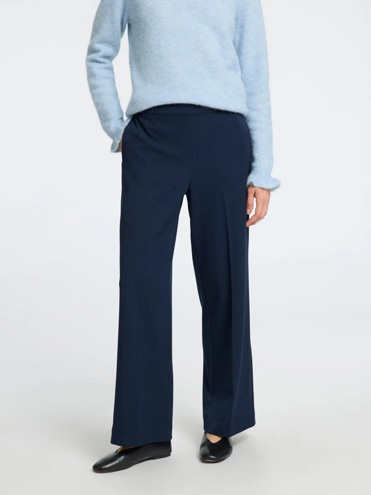 Emma-Tara Wide Pant Dark Sapphire