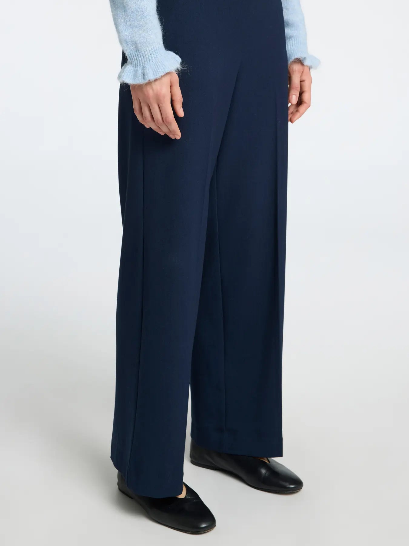 Emma-Tara Wide Pant Dark Sapphire