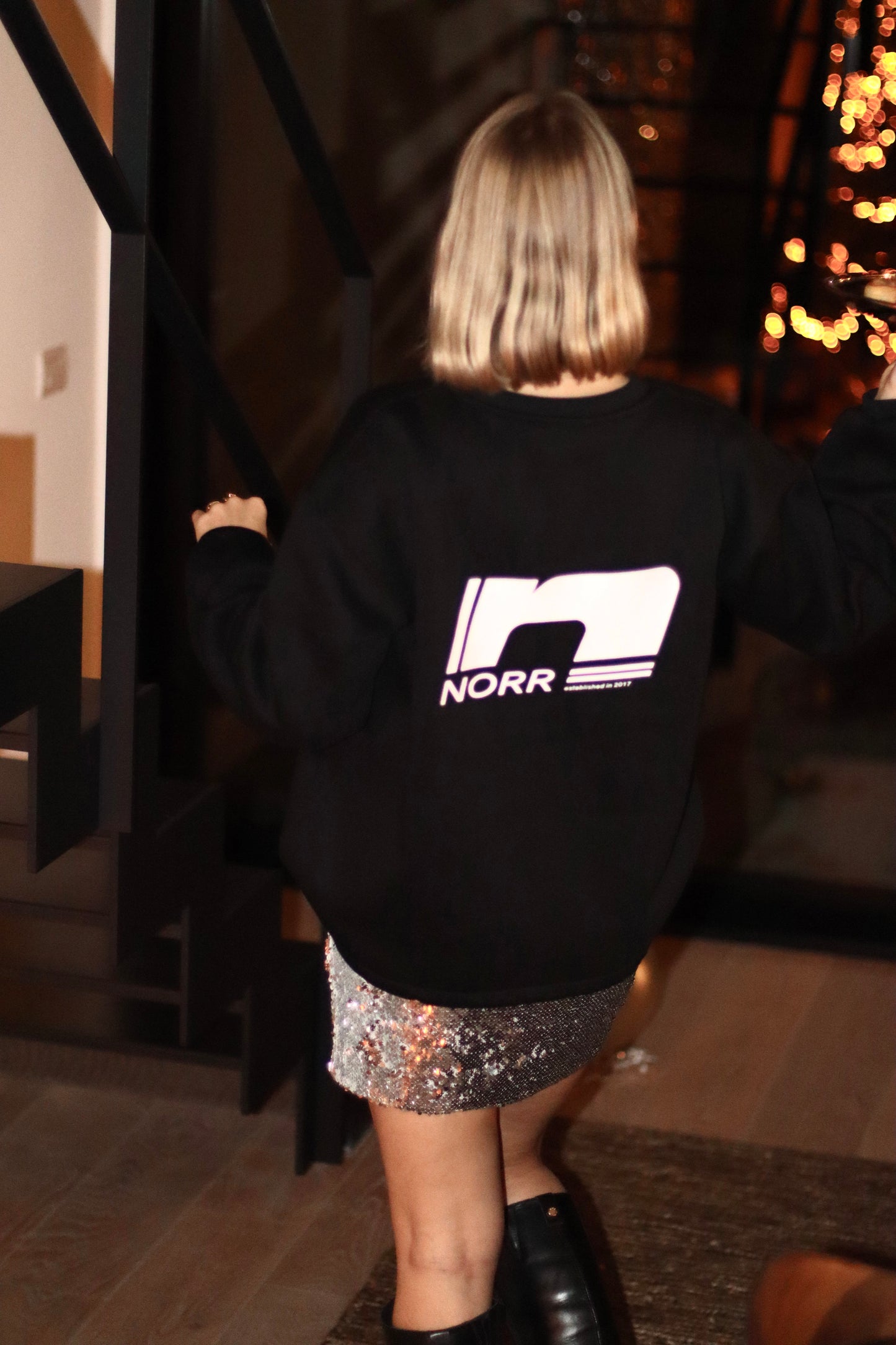 Daphine sweat top Black/ white