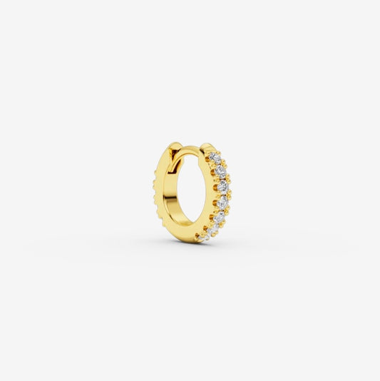 Ivy diamond hoop XS 11mm Gold diamond