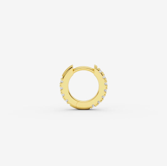 Ivy diamond hoop XS 11mm Gold diamond