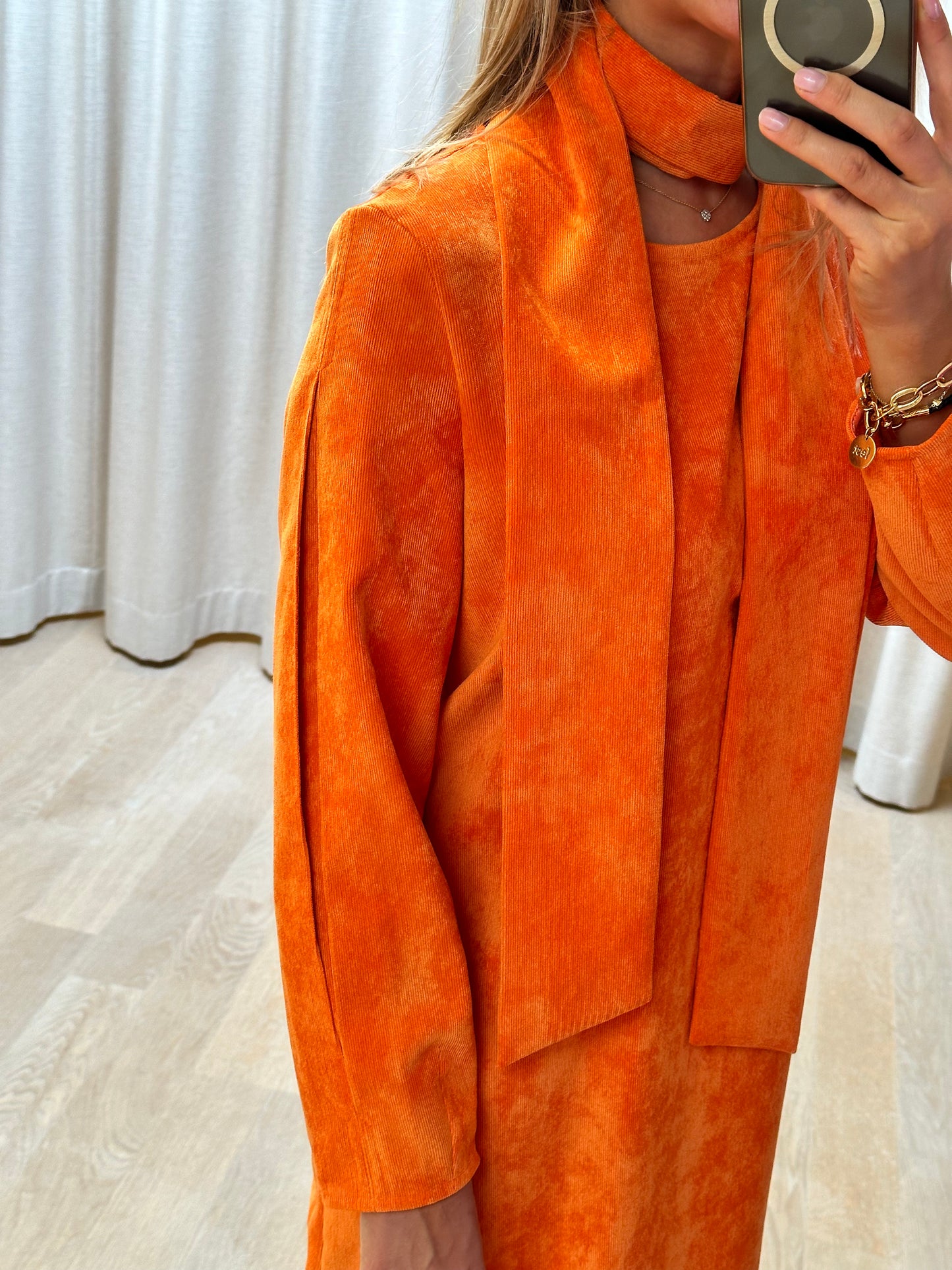 Vero Dress Corduroy Orange