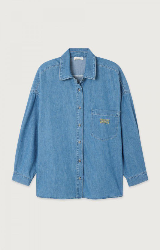 Chemise en jeans logo Medium blue