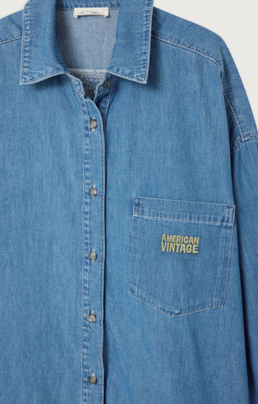 Chemise en jeans logo Medium blue