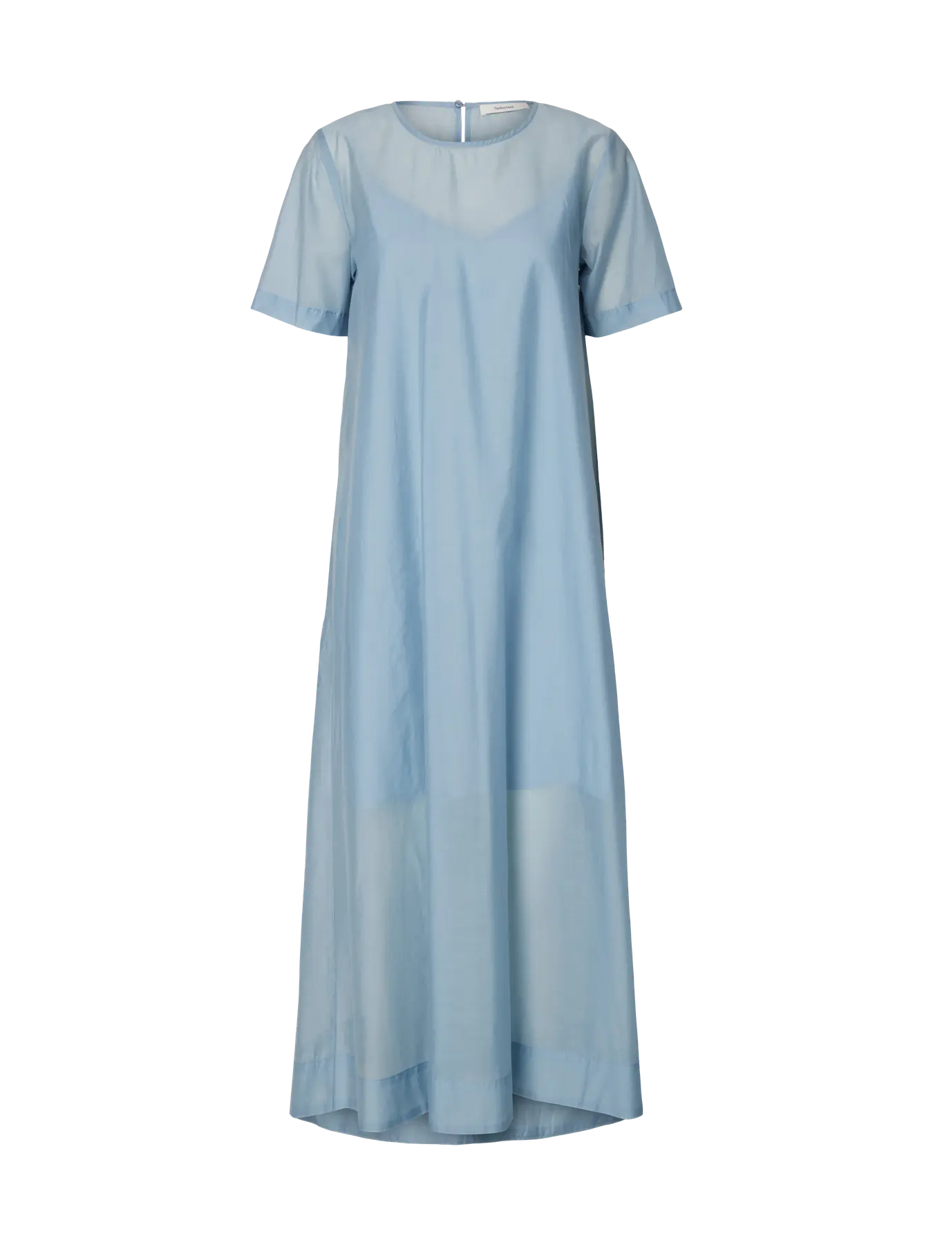 Iris regular SS ankle dress Dusty blue