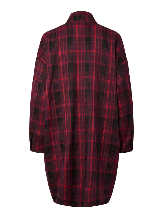 Evelina tie dress Port royale/ Red checks
