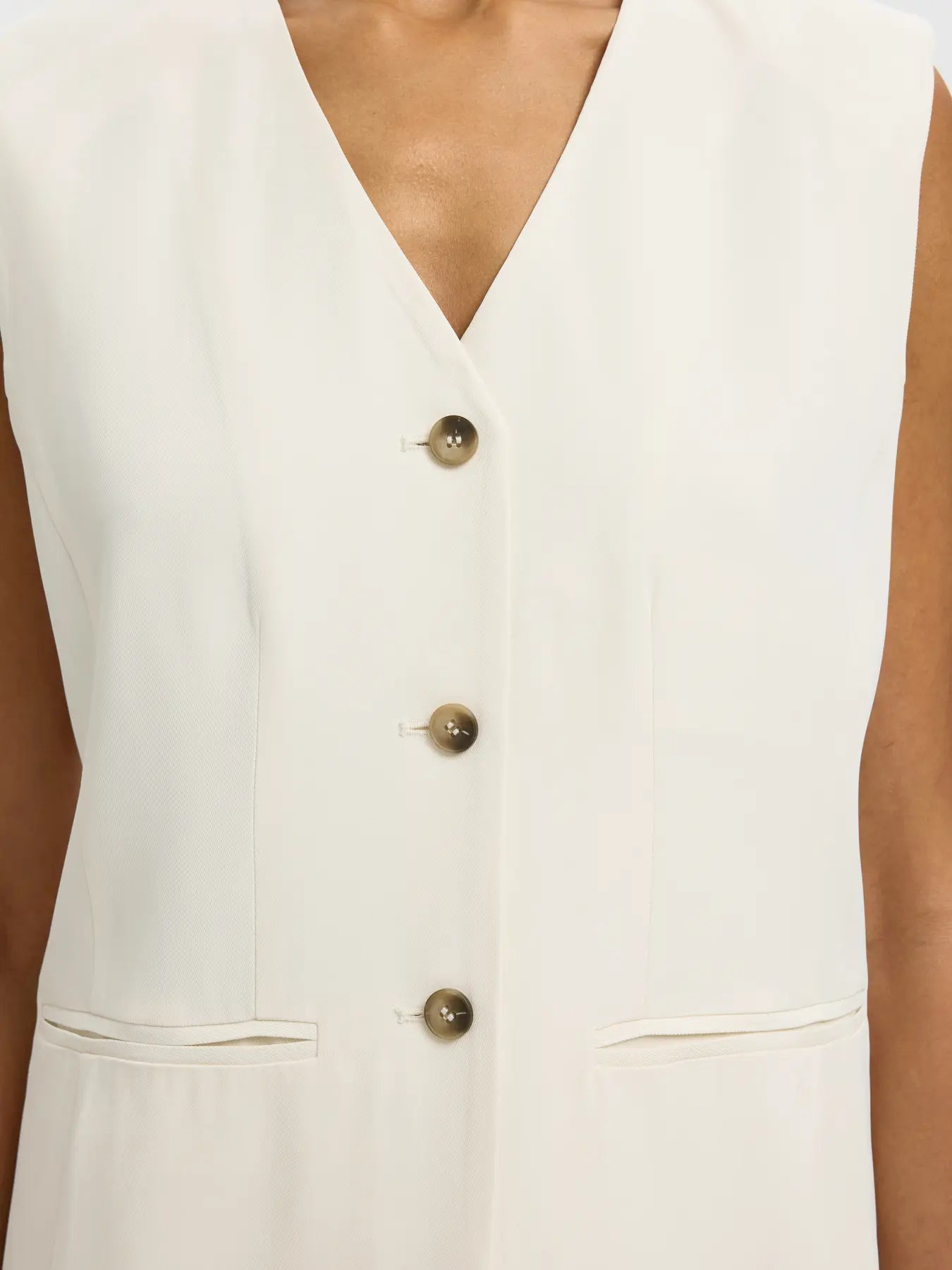 Ellie vest Egret