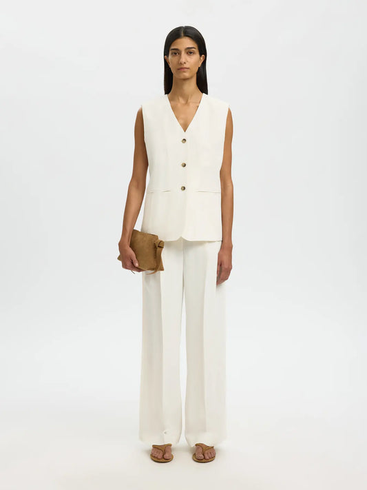 Extra wide Ellie HW pants Egret