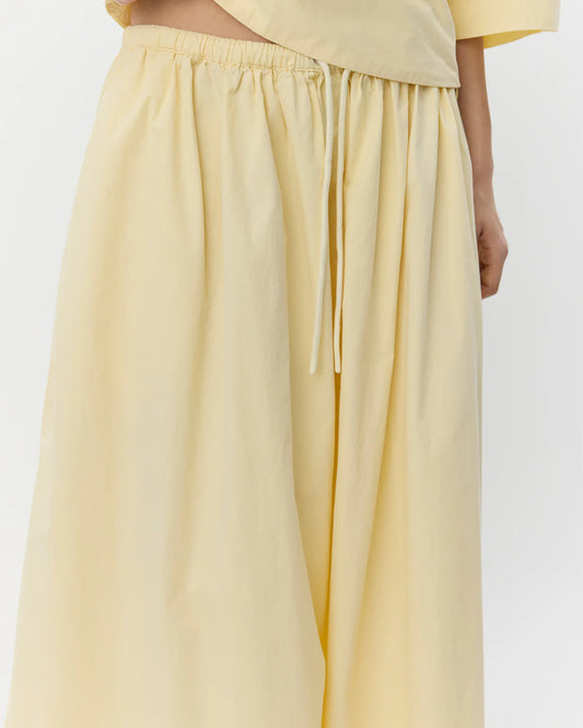Juneau midi skirt Light yellow