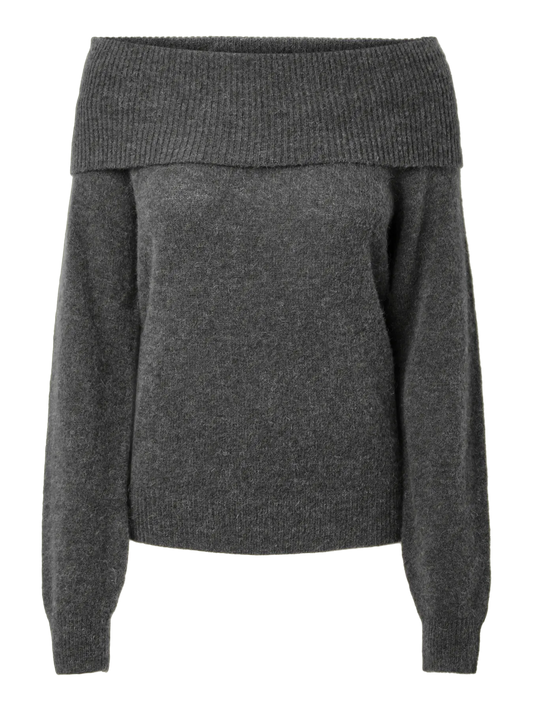 Johi wool blend pullover Medium grey melange