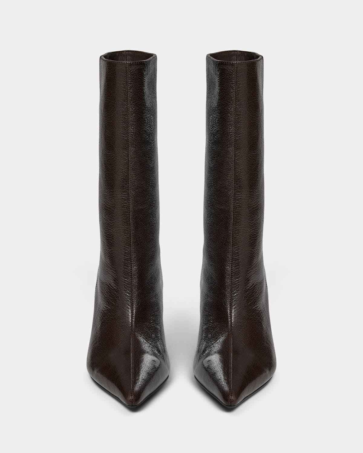 Lencie mid high boot Dark brown