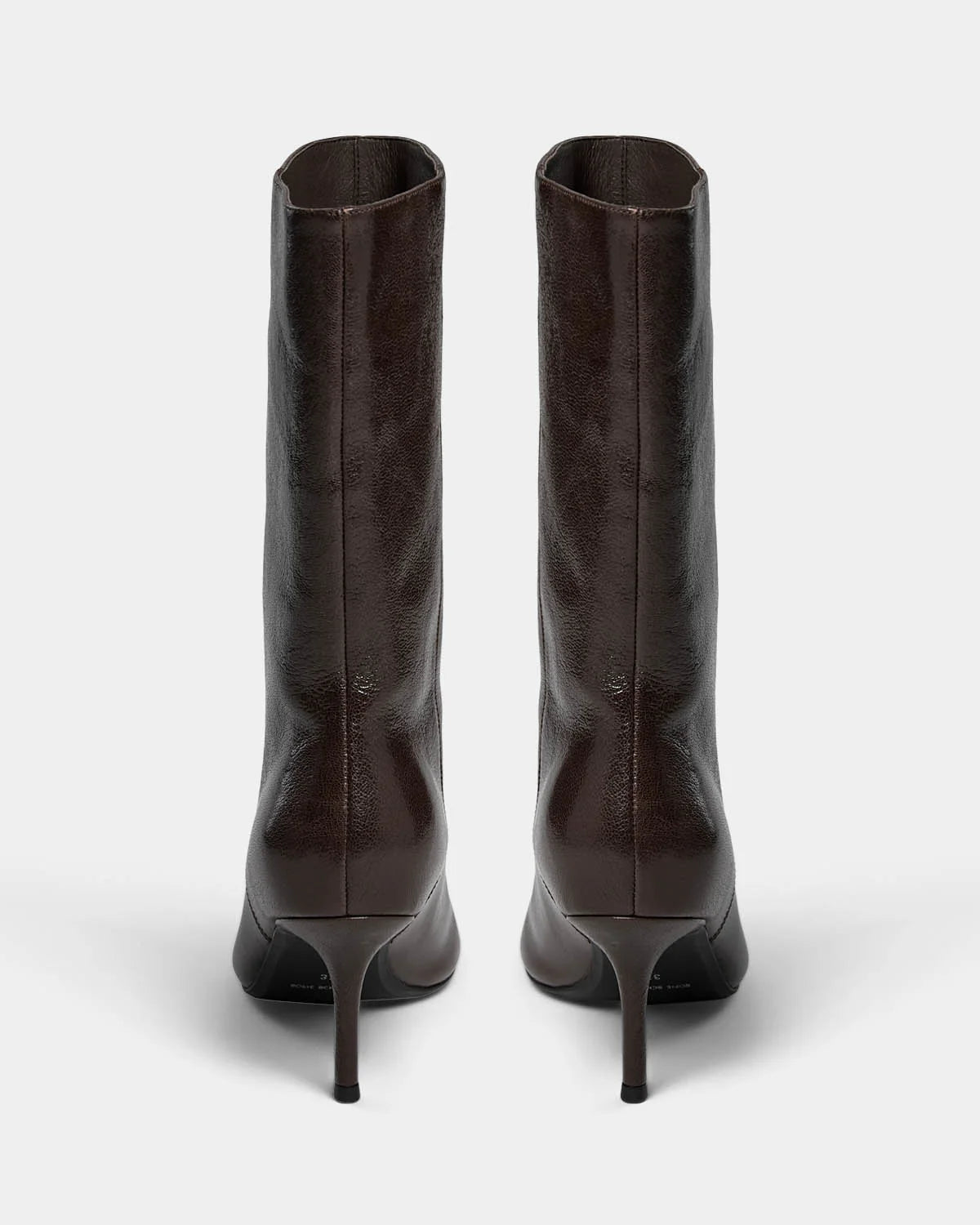 Lencie mid high boot Dark brown