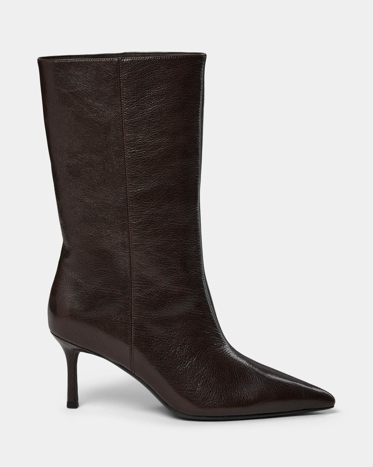 Lencie mid high boot Dark brown