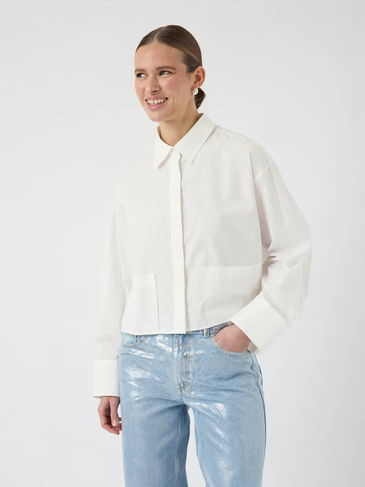 Lee LS short shirt Star white
