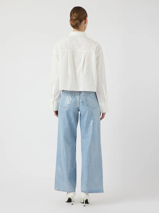 Lee LS short shirt Star white