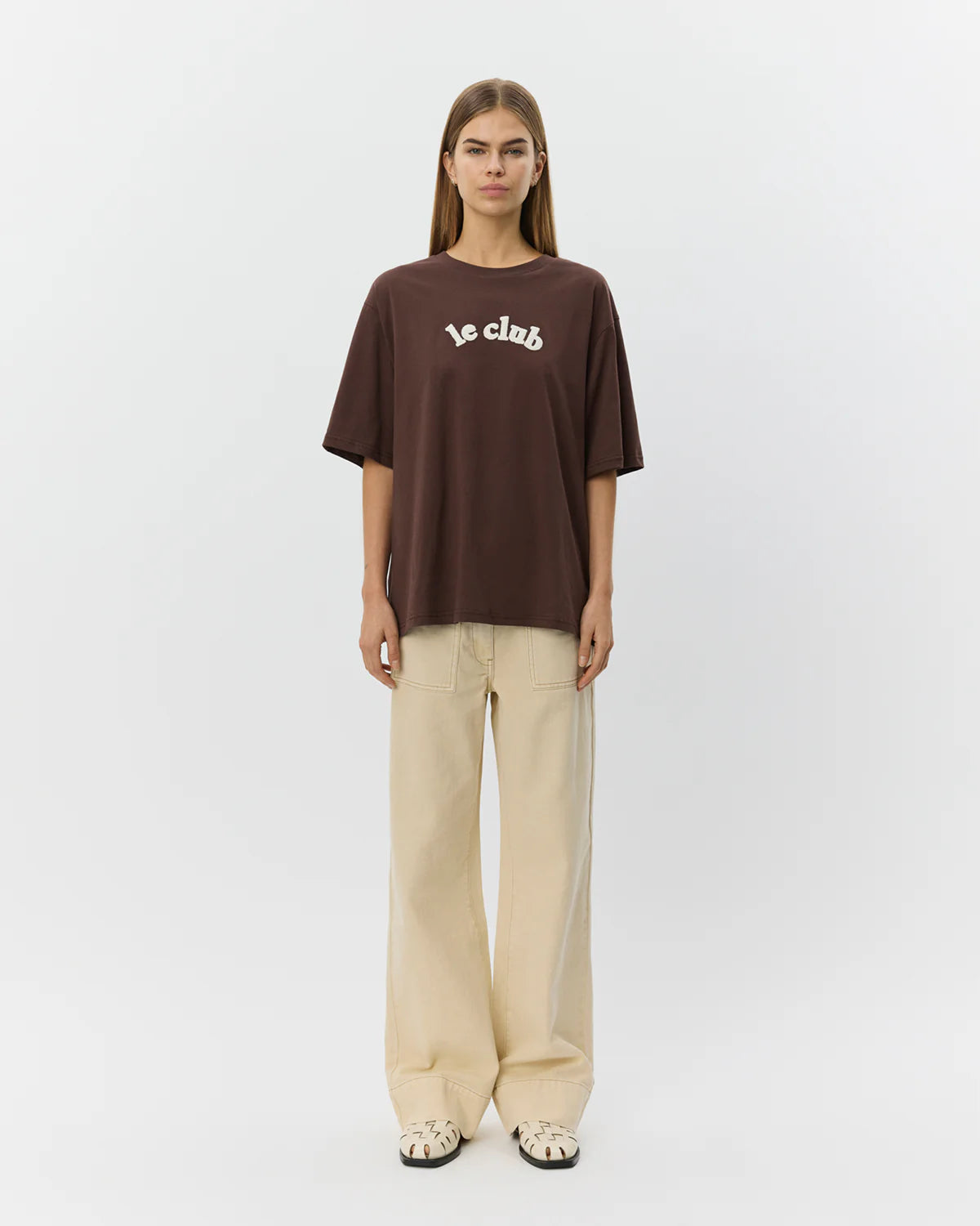 Mae oversize T-shirt Dark brown