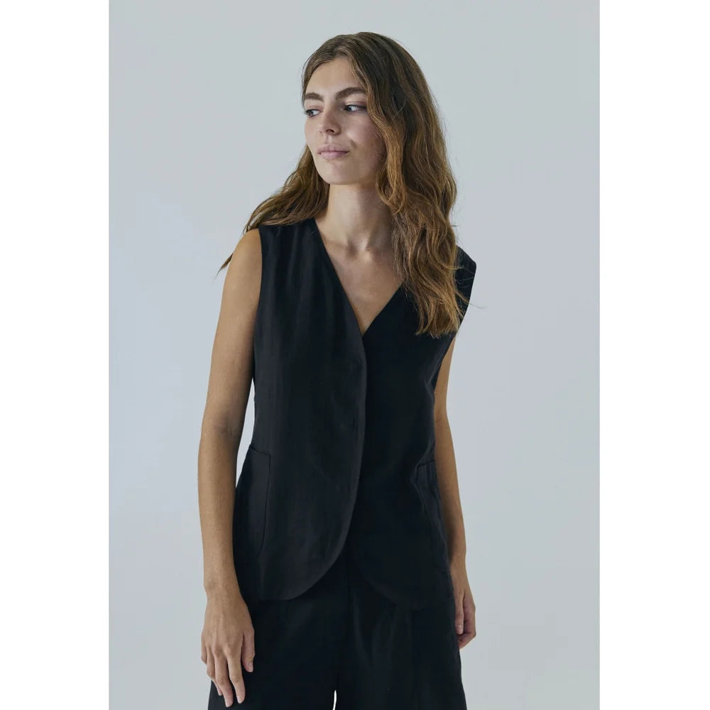 Minna waistcoat Black