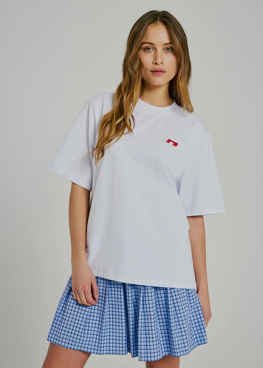 Sanda tee White/ Red