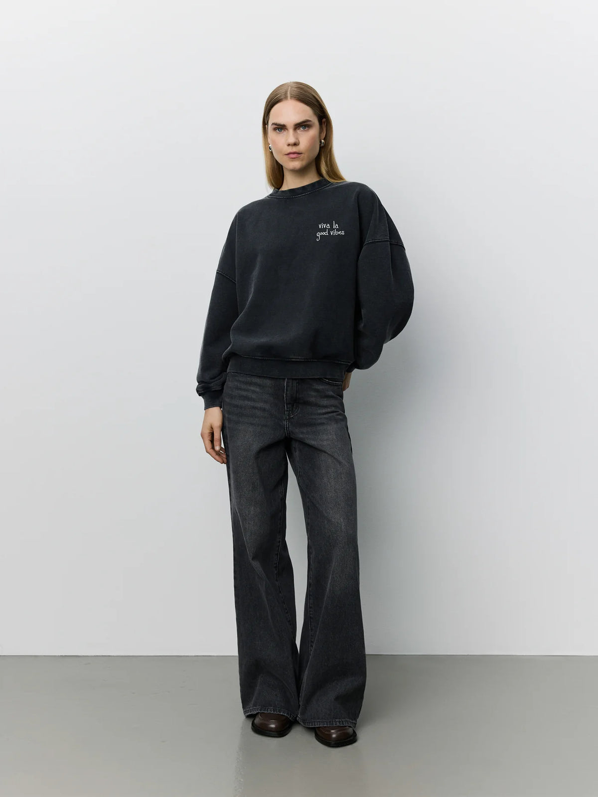 Paros Oversize Sweatshirt Washed black