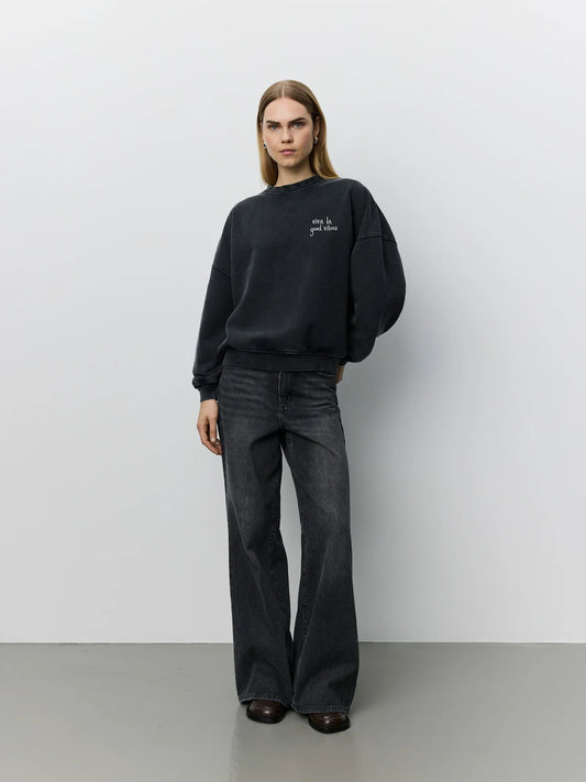 Paros Oversize Sweatshirt Washed black