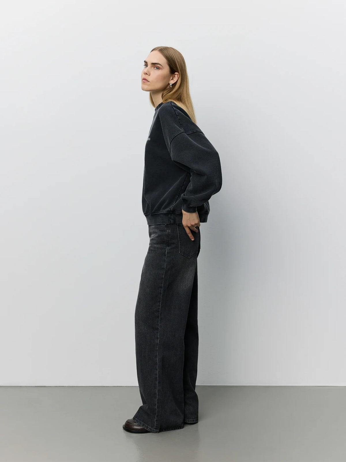 Paros Oversize Sweatshirt Washed black