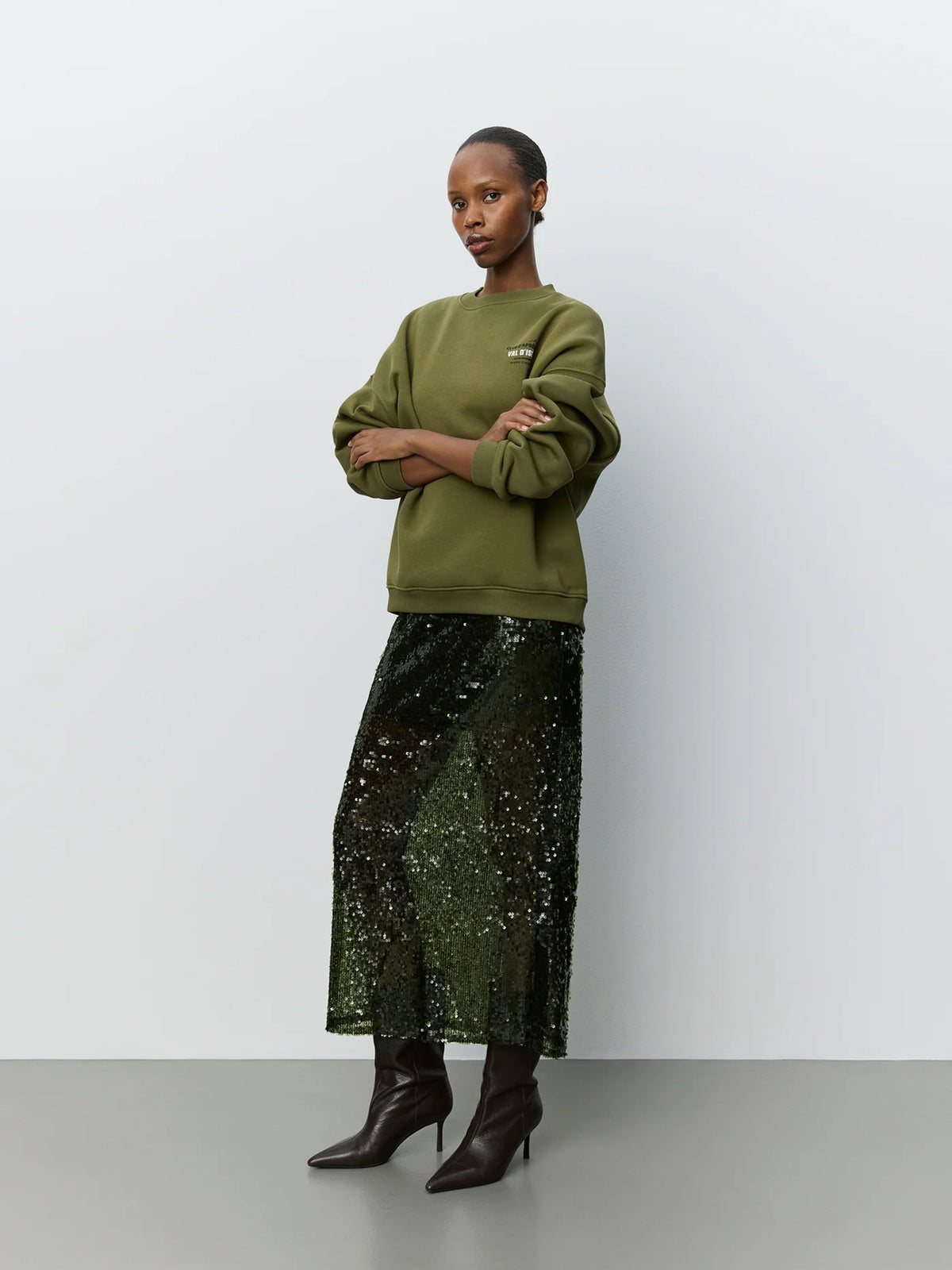 Paro oversize sweatshirt Olive green