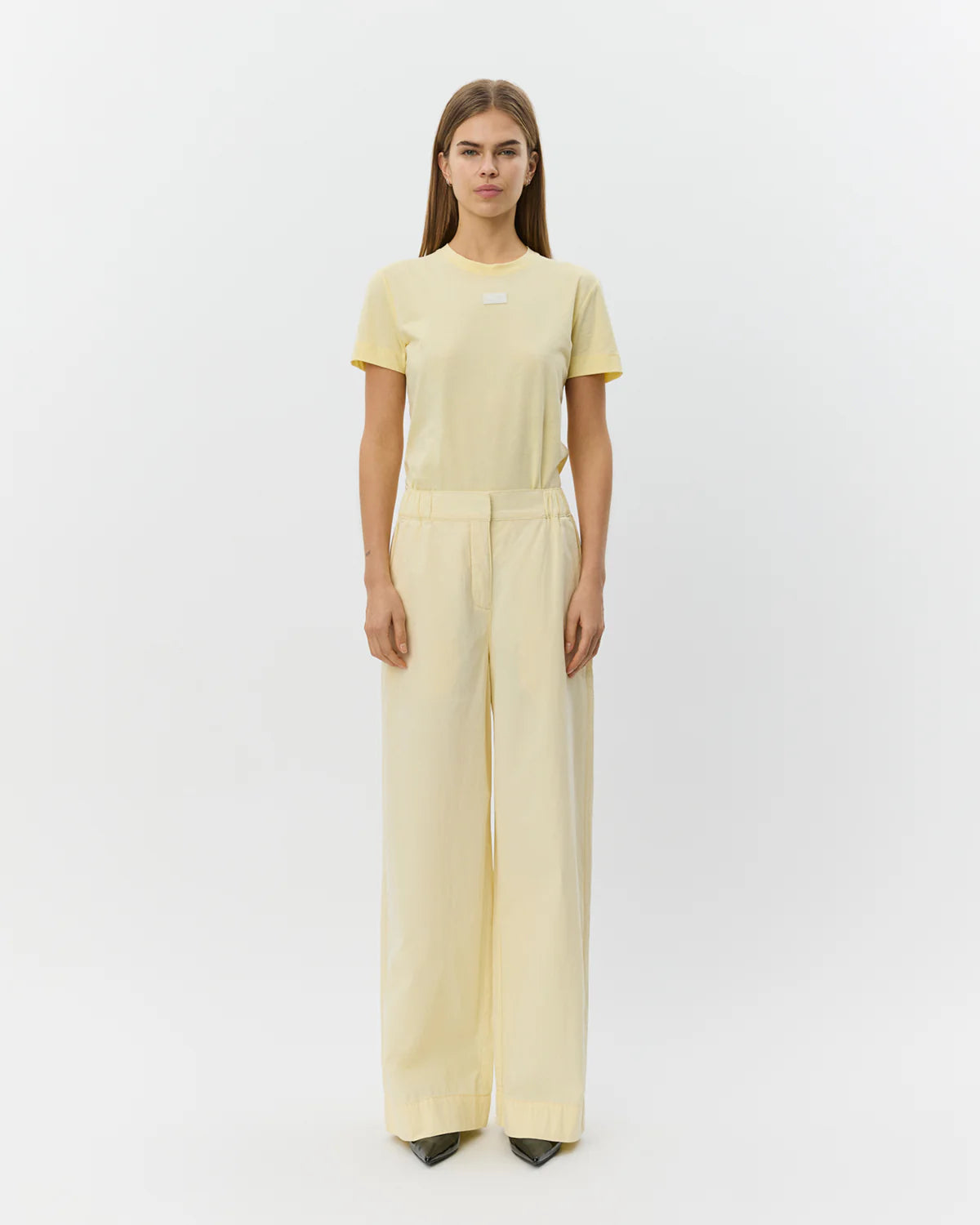 Reine wide leg trousers Light yellow