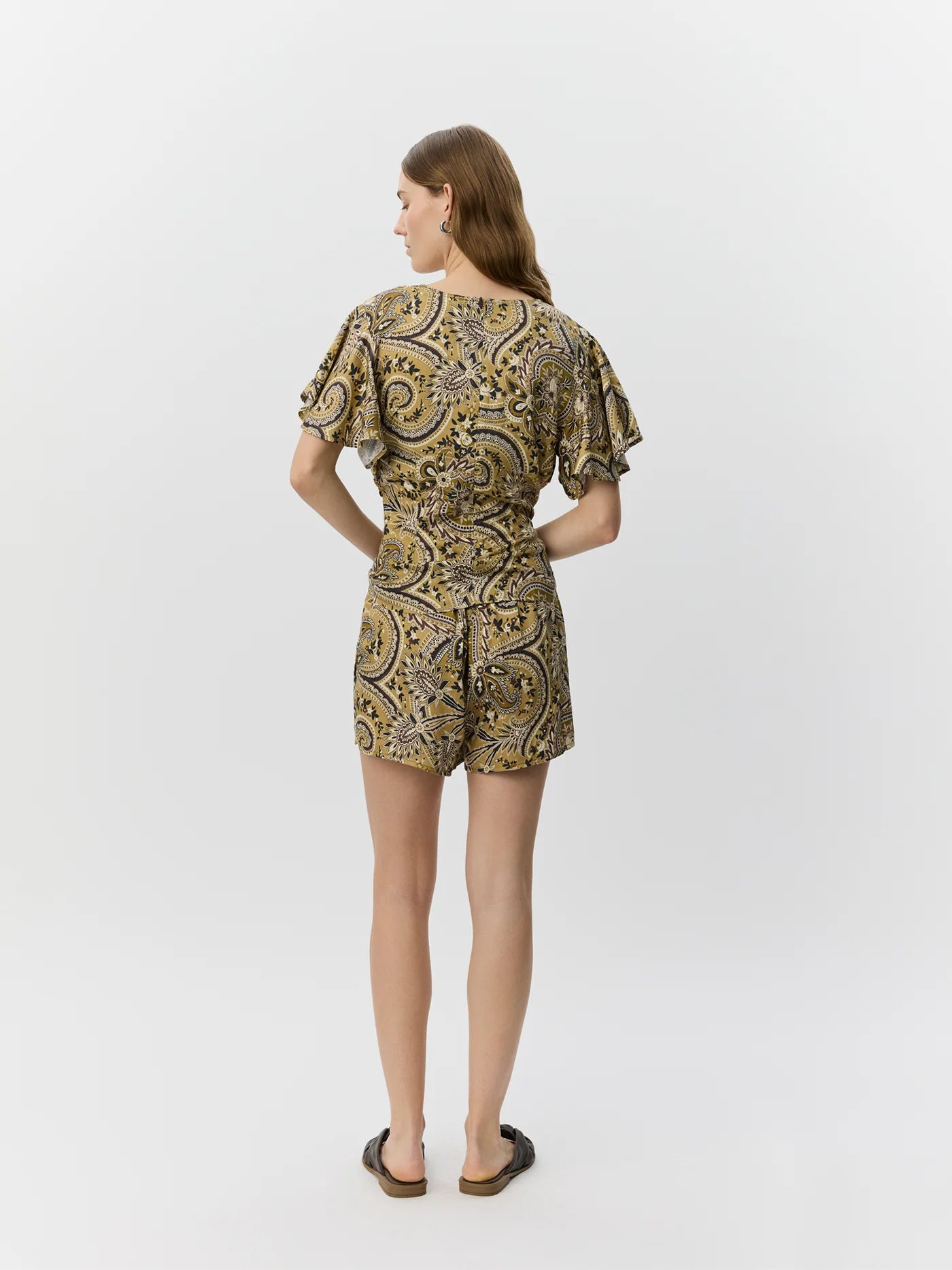 Paisly shorts Bronze