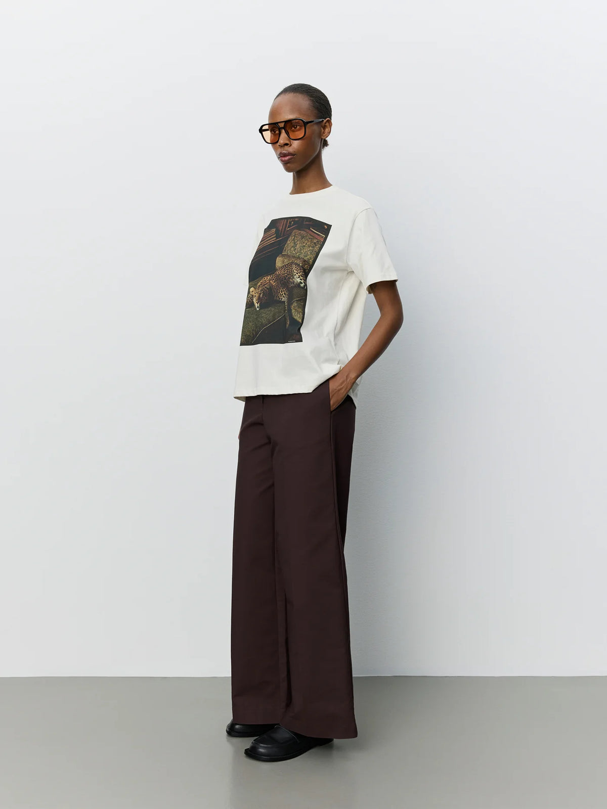 River boxy T-shirt Off white