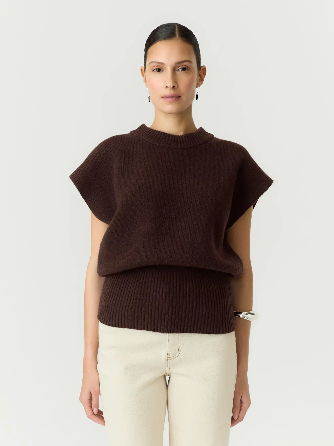 Esli knit vest Coffee brown