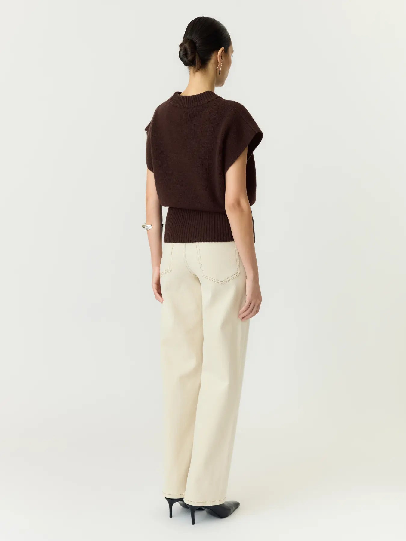 Esli knit vest Coffee brown