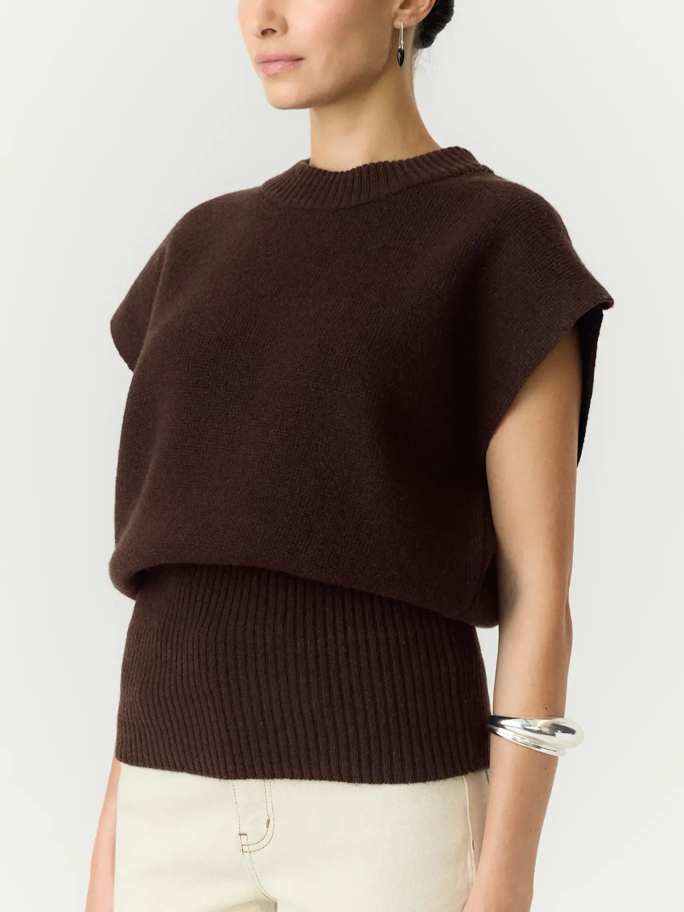 Esli knit vest Coffee brown