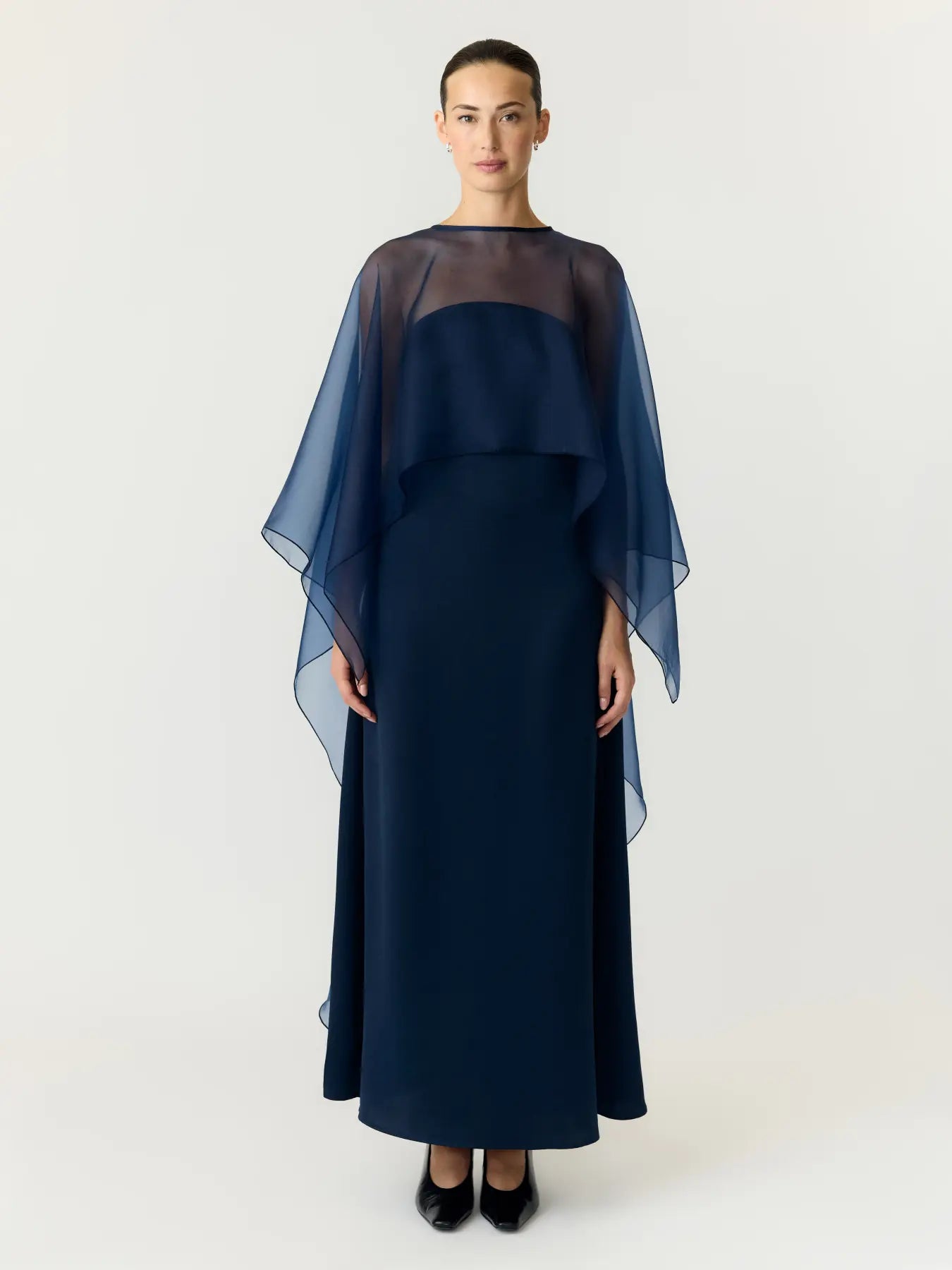 Vima bandeau maxi dress Navy blazer