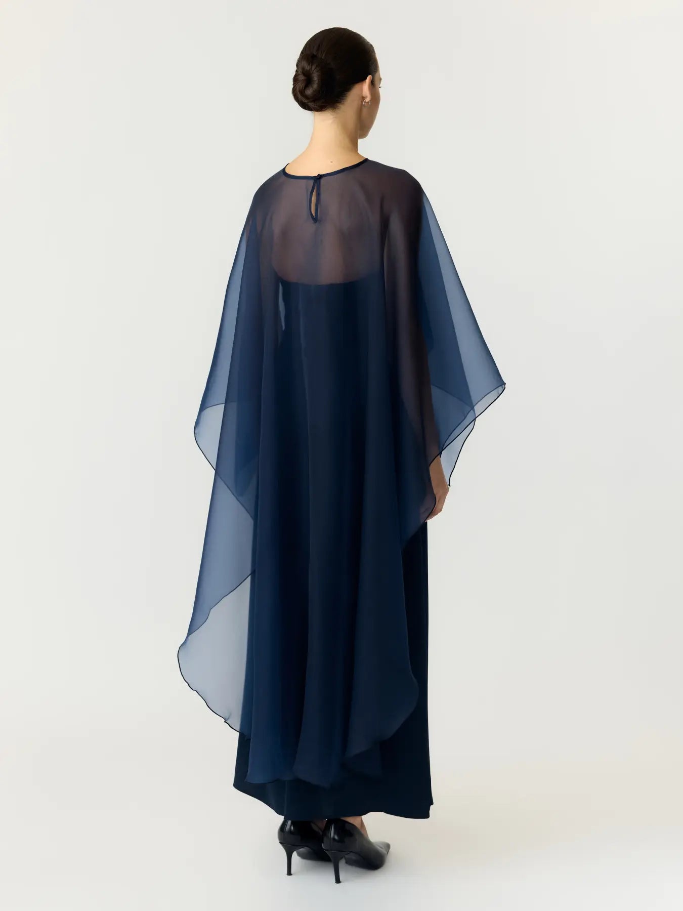 Vima bandeau maxi dress Navy blazer