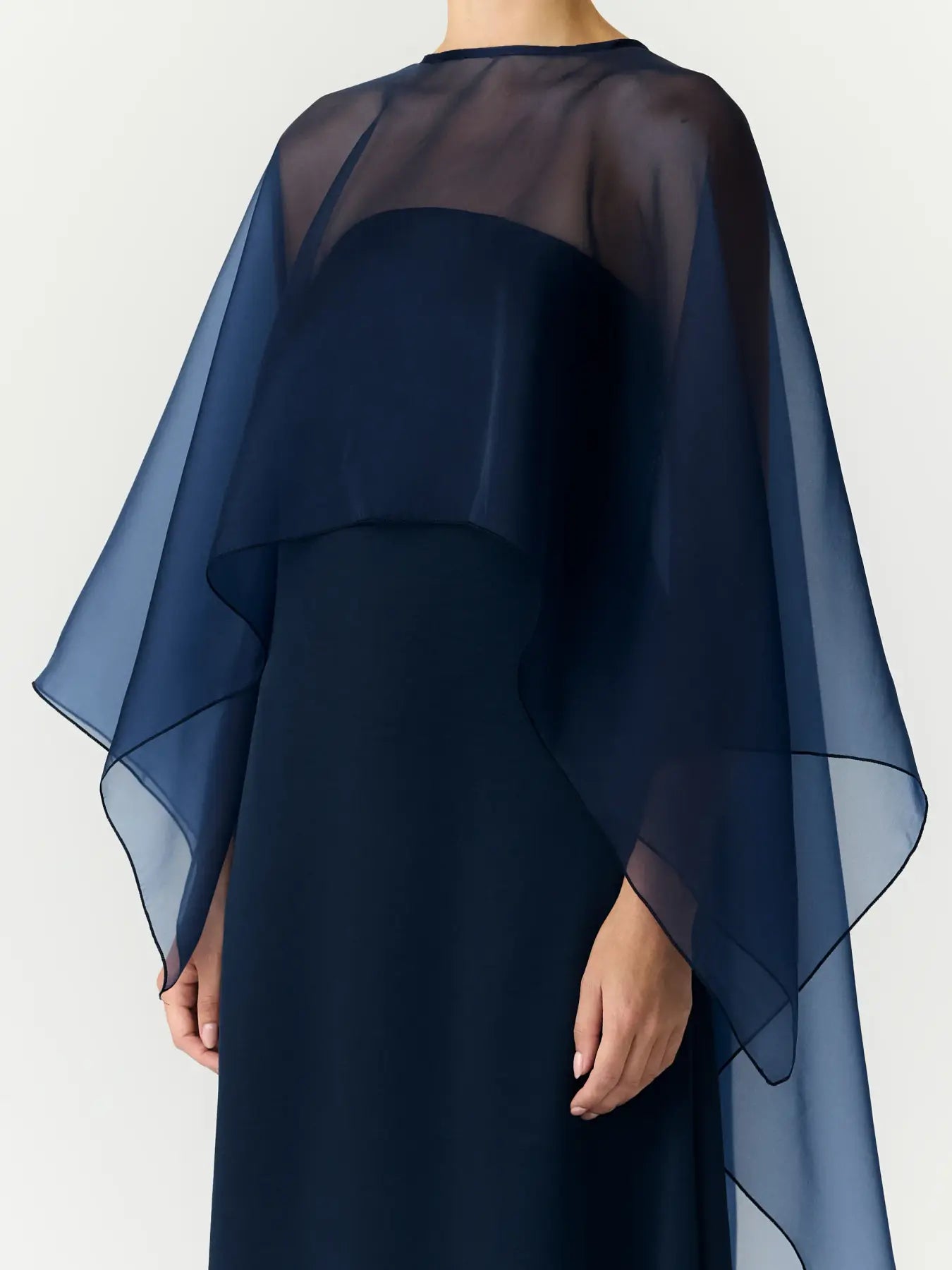 Vima bandeau maxi dress Navy blazer